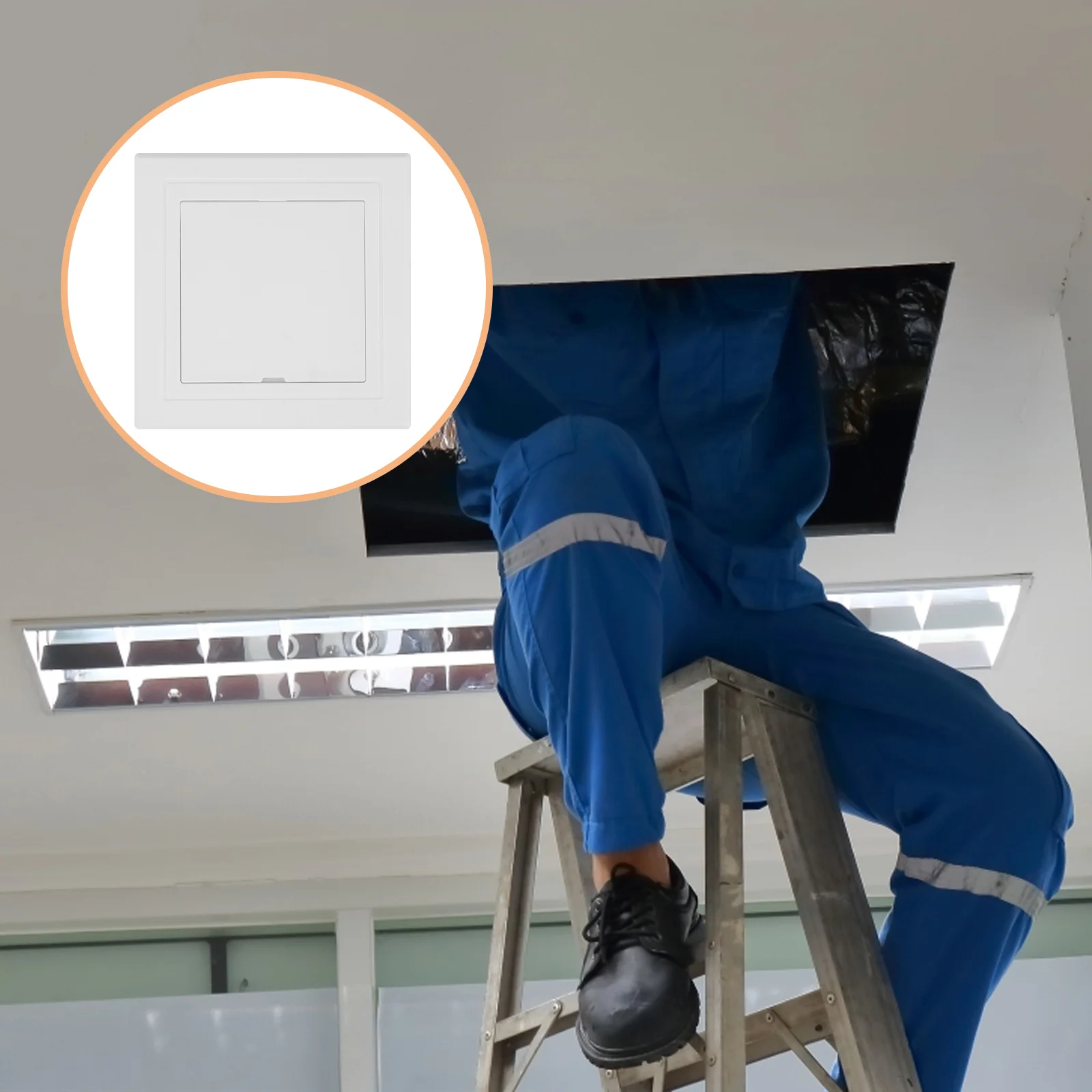 Ceiling Maintenance Access Open and Close Ventilation Panel Cover Plate Laundry Shoot