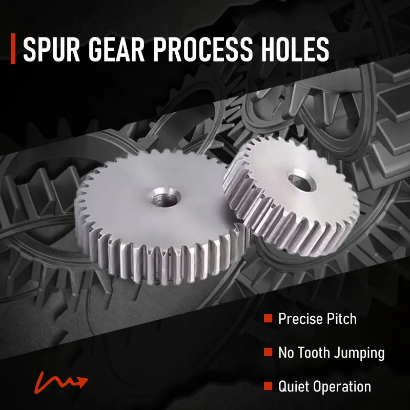 Spur Gear 1PC 1M37/38/40/41/42/43/44/45/46/47/49T Flat Gear Precision Machinery Industrial 45 Steel Gear