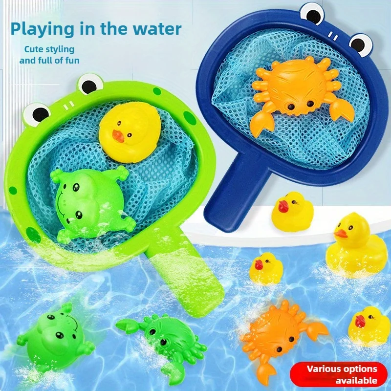 Cute And Fun Net Toy with Animal Shapes - Frog Crab Duck - Birthday Gift Perfect for Christmas Thanksgiving And Other Holiday G