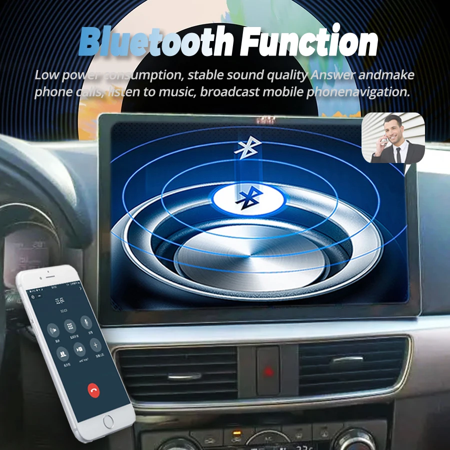13.3 بوصة أندرويد 14 Carplay السيارات لمازدا cx5 الوسائط المتعددة الملاحة نظام تحديد المواقع راديو السيارة لاعب WIFI + 4G بلوتوث 2DIN DSP ستيريو