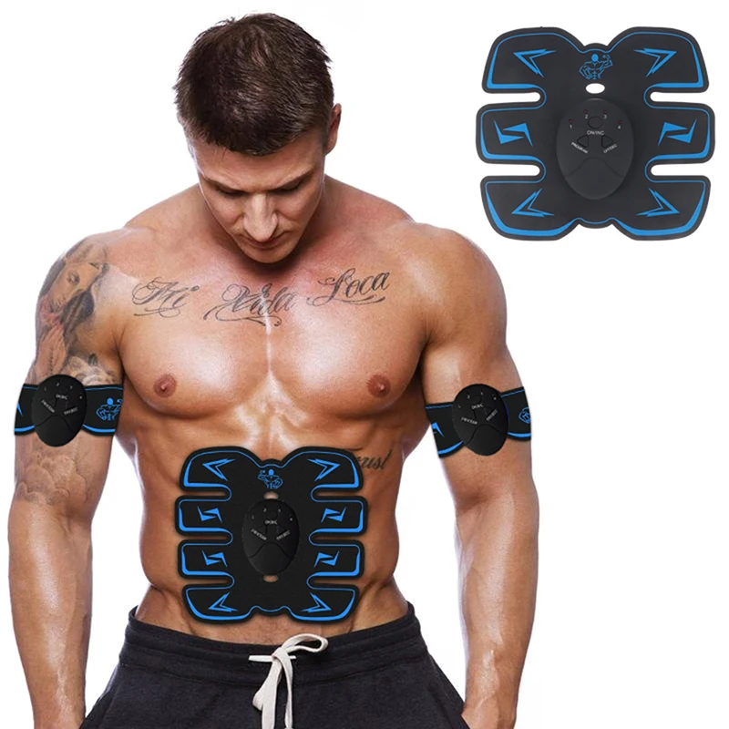 Körper abnehmen Massage gerät ems drahtlose Muskels timulator Trainer Smart Fitness Bauch training elektrische Gewichts verlust Aufkleber