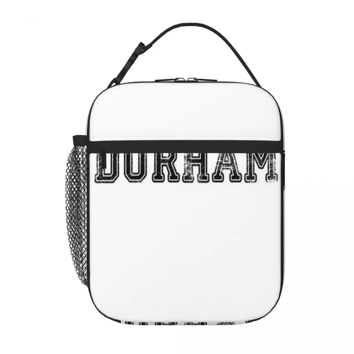 Bestselling Durham - Faded University Font Modern Travel Lunch Bag Gym Post-Workout Camping Lunch Bag