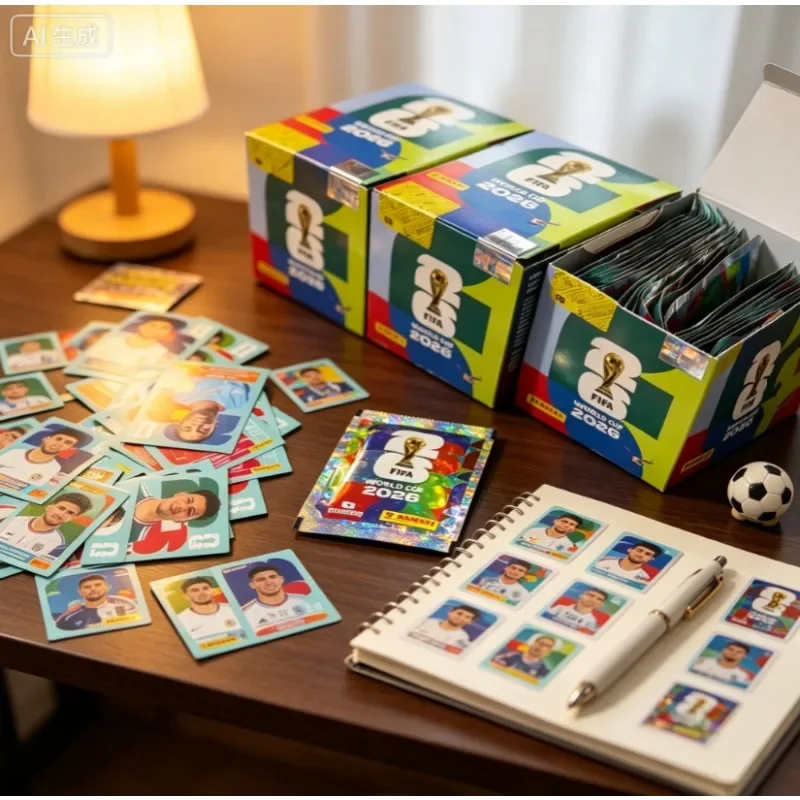Panini 2026 FIFA World Cup Genuine Sticker Collection Limited Football Souvenir Holiday Gifts Collectible Cards