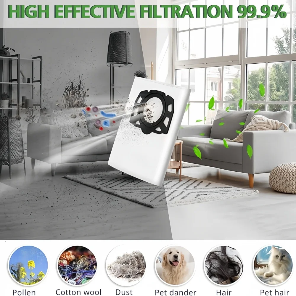 أكياس المكنسة الكهربائية لـ Karcher 2.863-314.0، كيس غبار لـ Karcher WD2 Plus KFI 357 KA 40 WD3 SE4002 ملحقات استبدال الروبوت