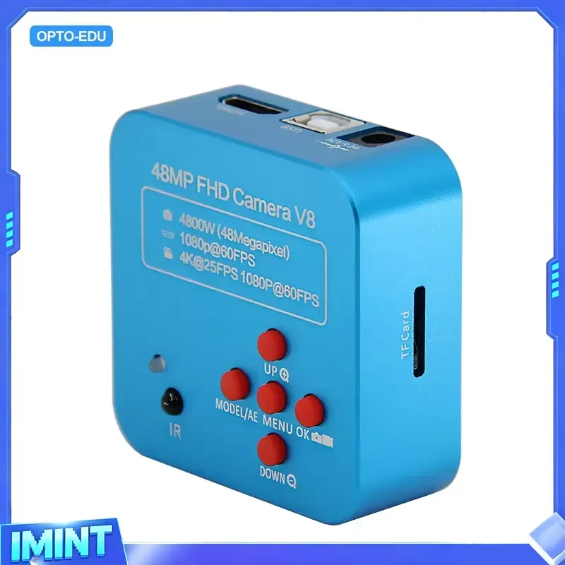 OPTO-EDU A59.4231 C-mount 60fps Ccd Medical Trinocular 4k 38m for Microscope Camera