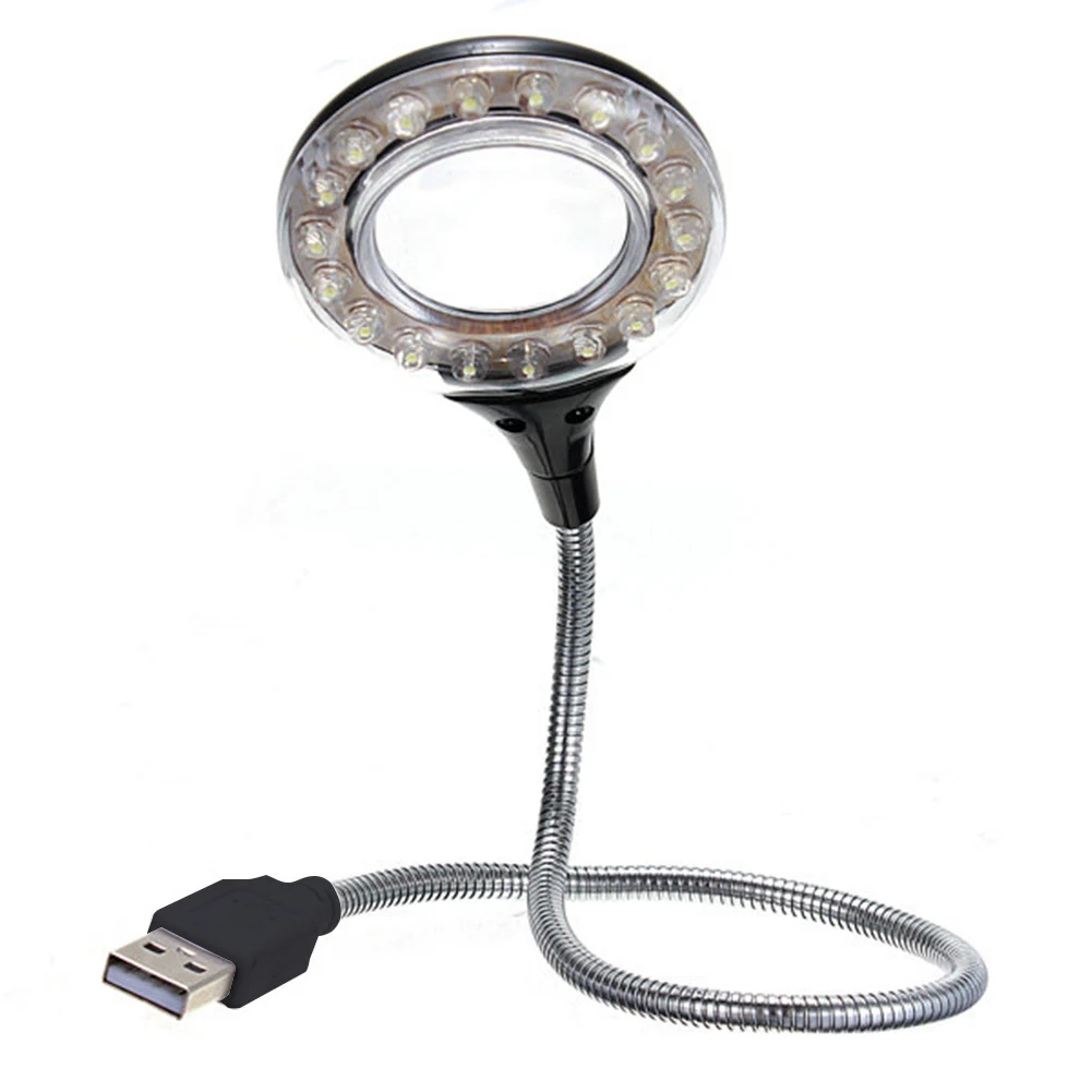 

Angle Adjustable Eye Caring Laptops MiniBend 18 LEDs USB Connection Game Playing Portable Keyboard Reading Lamp