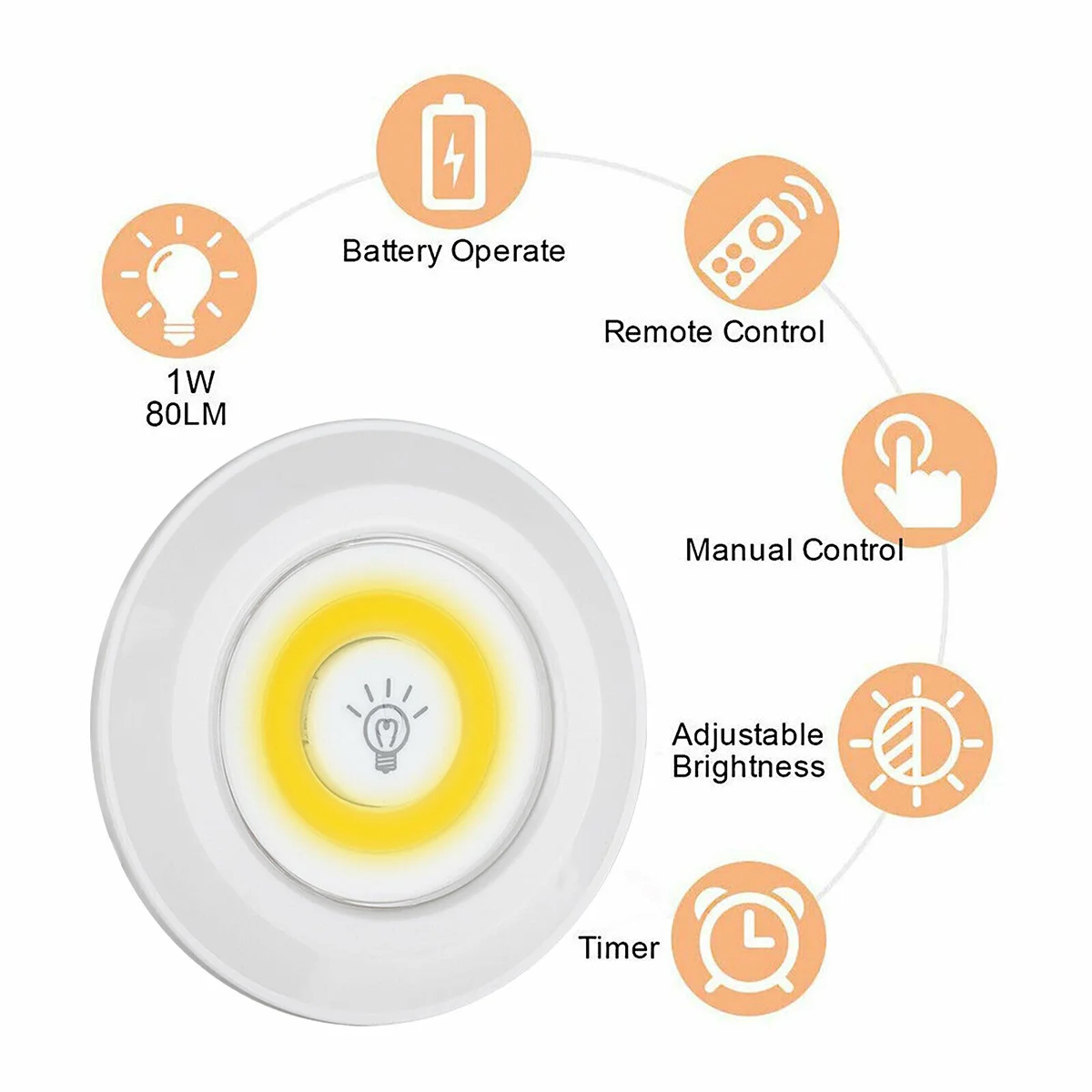 6 قطعة اللمس ليلة عكس الضوء Cob خزانة لا وهج 6 وحدة إضاءة LED جداريّة شنت ضوء دافئ لغرفة النوم الحمام المطبخ خزانة خزانة بات