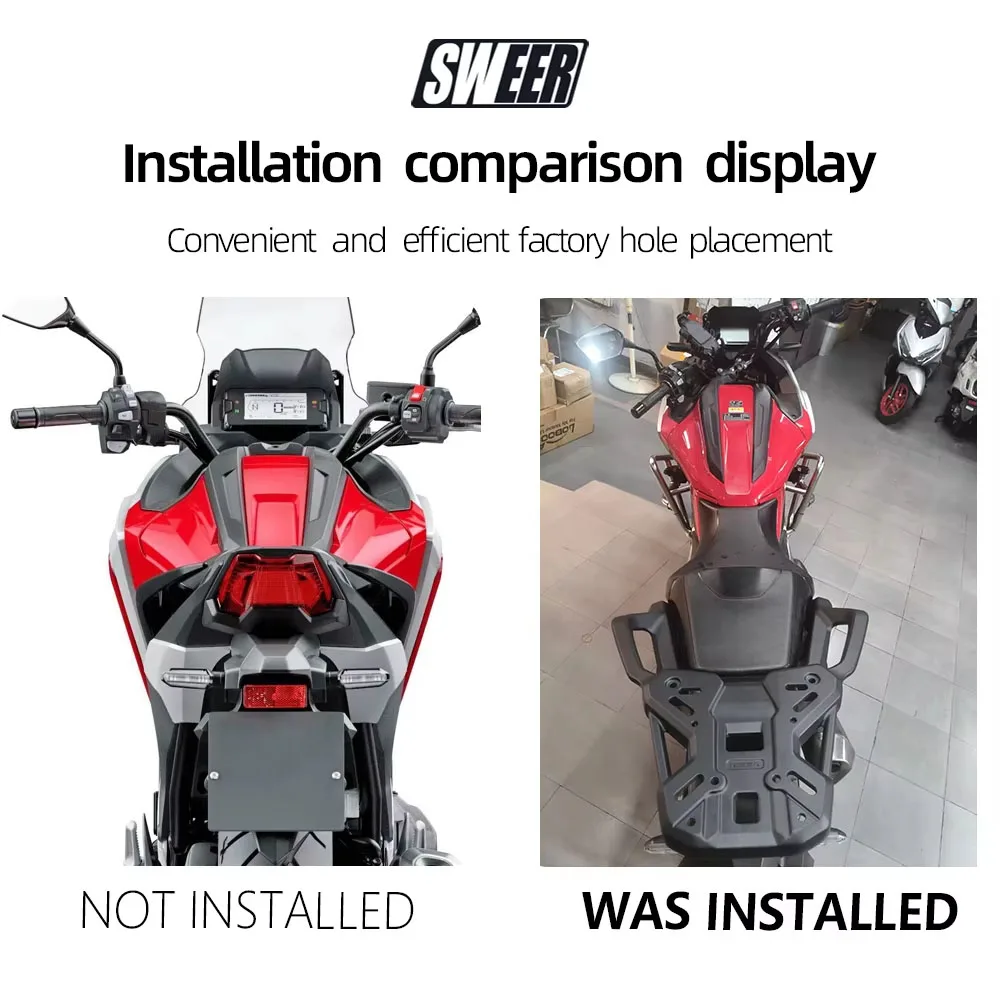 Aluminum Alloy Rear Rack Top Case Carrier For Honda NC750X 2021‑2026 Integrated Motorcycle Luggage Bracket Heavy Load Capacity