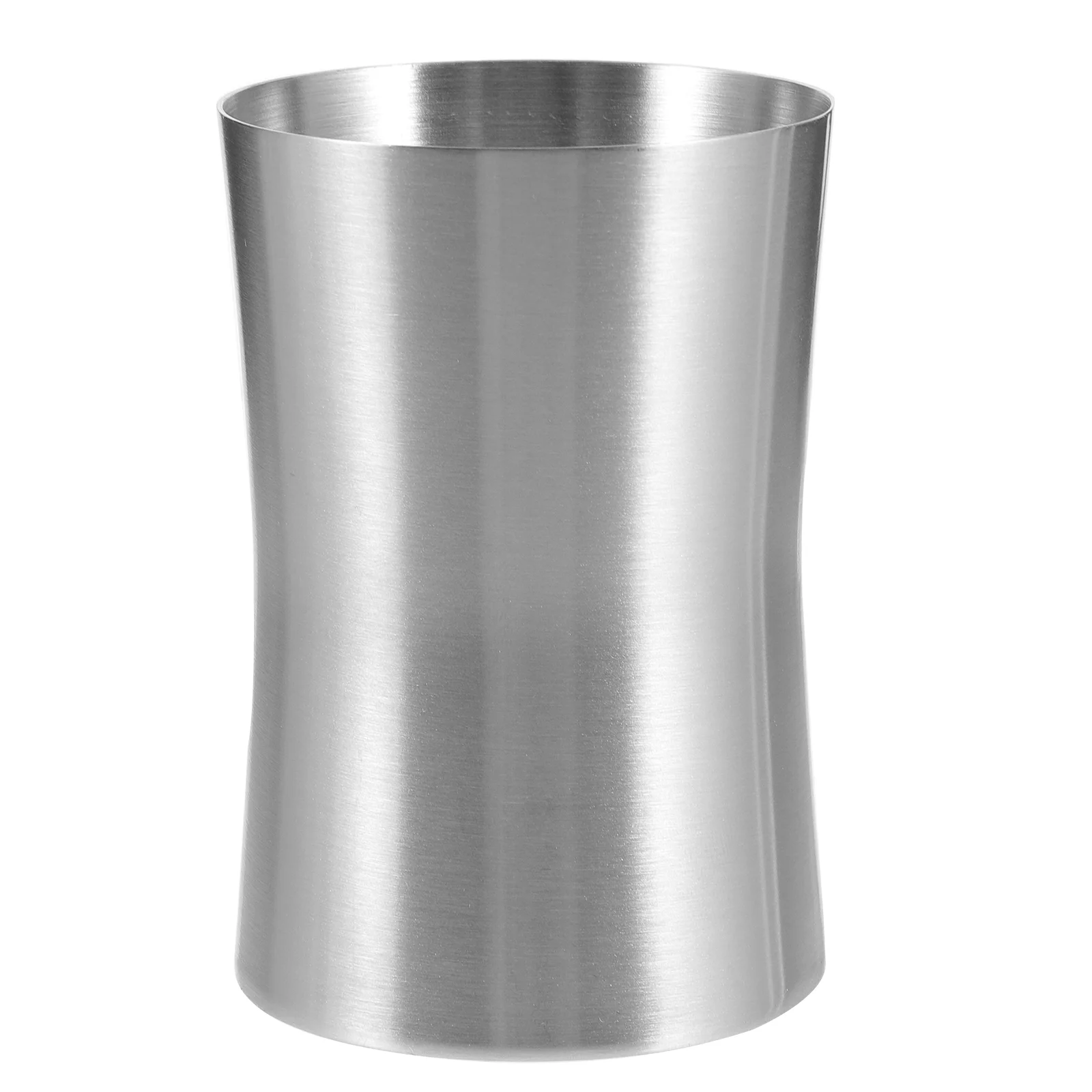 

Satin Nickel Bathroom Cup Stainless Steel Mouthwash Travel Toothbrush Holder Cups Reusable Child