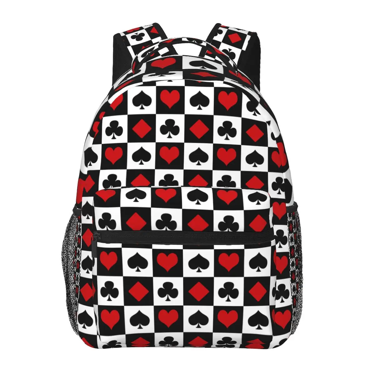 

Playing Card Backpacks Boys Girls Bookbag Students School Bags Cartoon Kids Rucksack Shoulder Bag Large Capacity