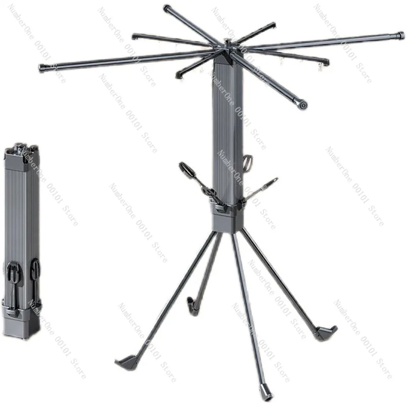 Folding Drying Rack Balcony Clothes Hanger Telescopic Laundry Rack Indoor Outdoor Drying Rack