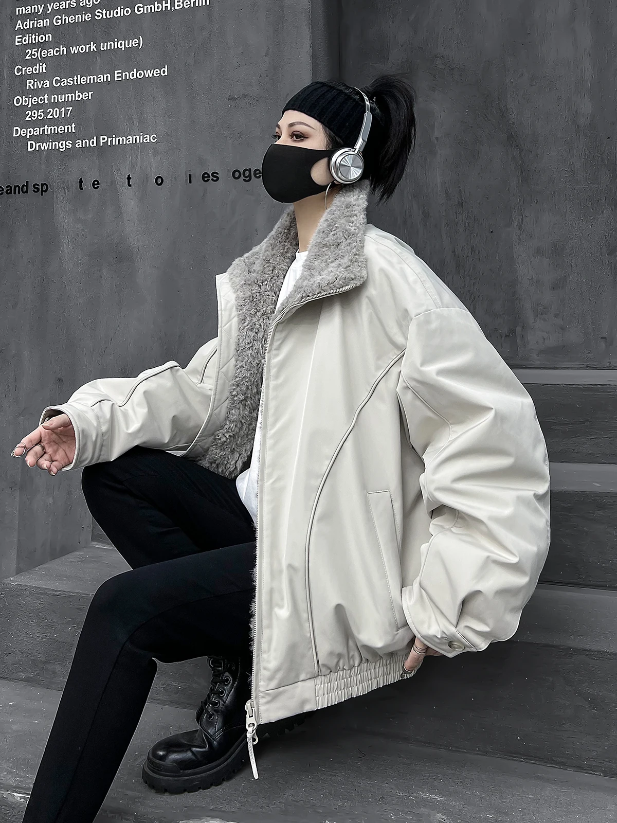 

Trendy Plu Collar down Jaet Women's Winter New Sle No Cap National Stand 90 White Du down Warm Outerwear