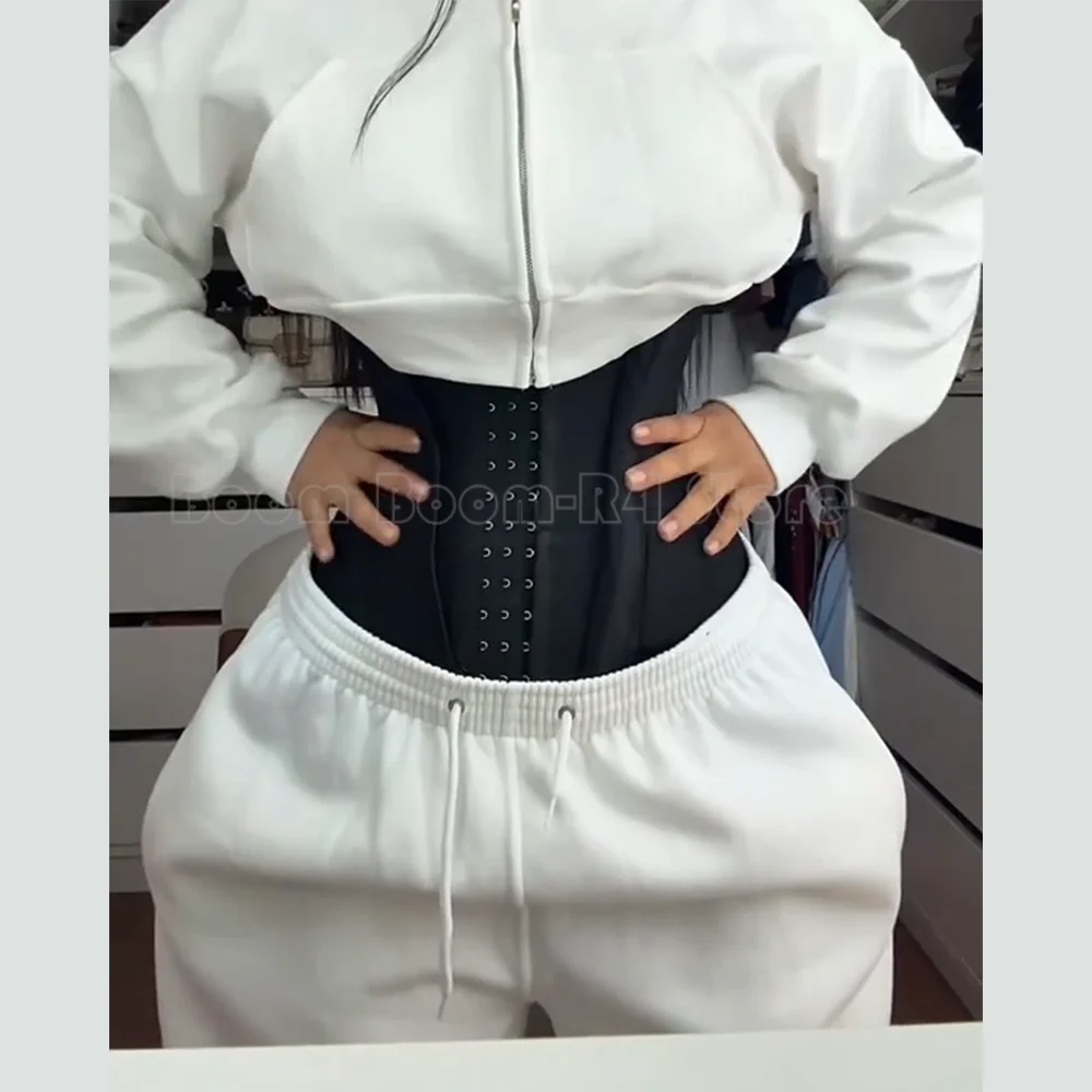 

Women Waistband Steel Bone Tummy Control Workout Body Shaper Slimming Waist Trainer Corset Fajas Colombianas Fitness Exercise