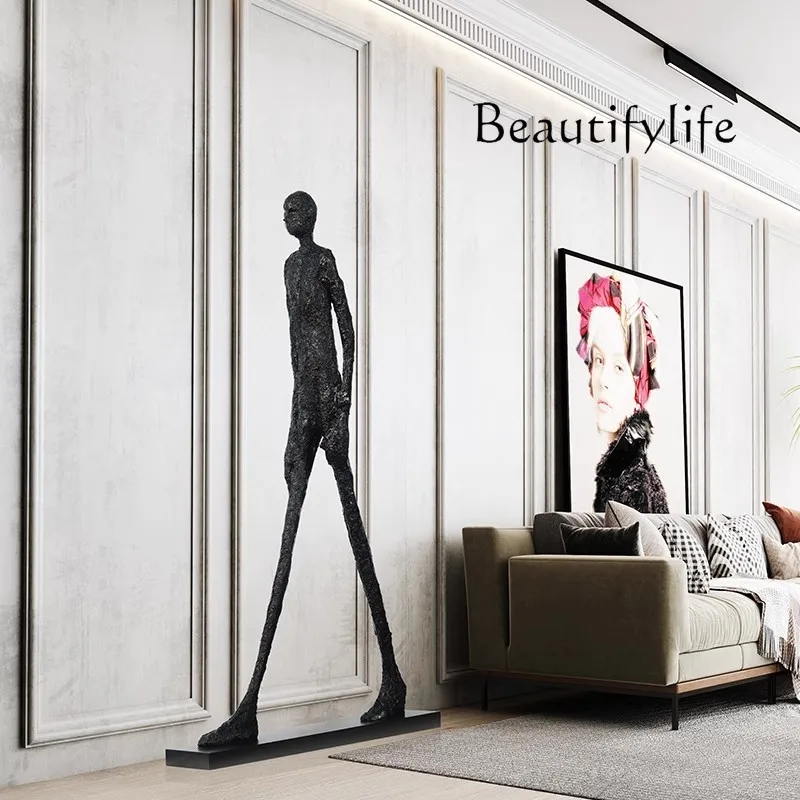 FRP abstract sculpture figure decoration hotel welcome portrait floor ornament