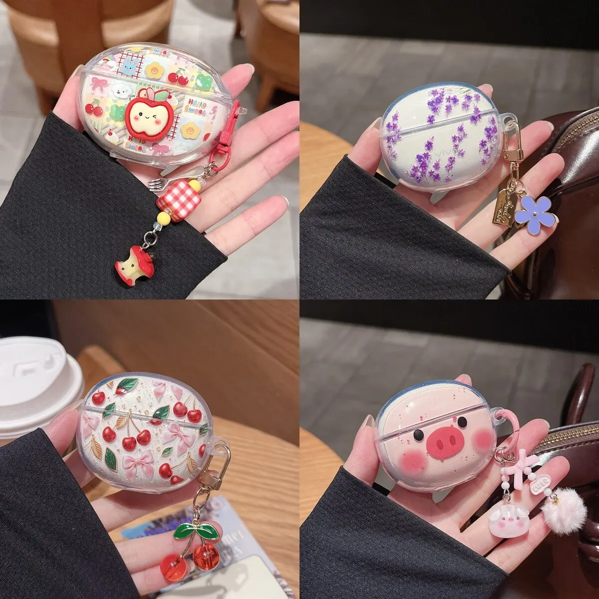 For OPPO Enco Air 4 Pro Case Cartoon Transparent Soft Shell For OPPO Enco Air 4i Air4 New Sound Earphone Shockproof Cover
