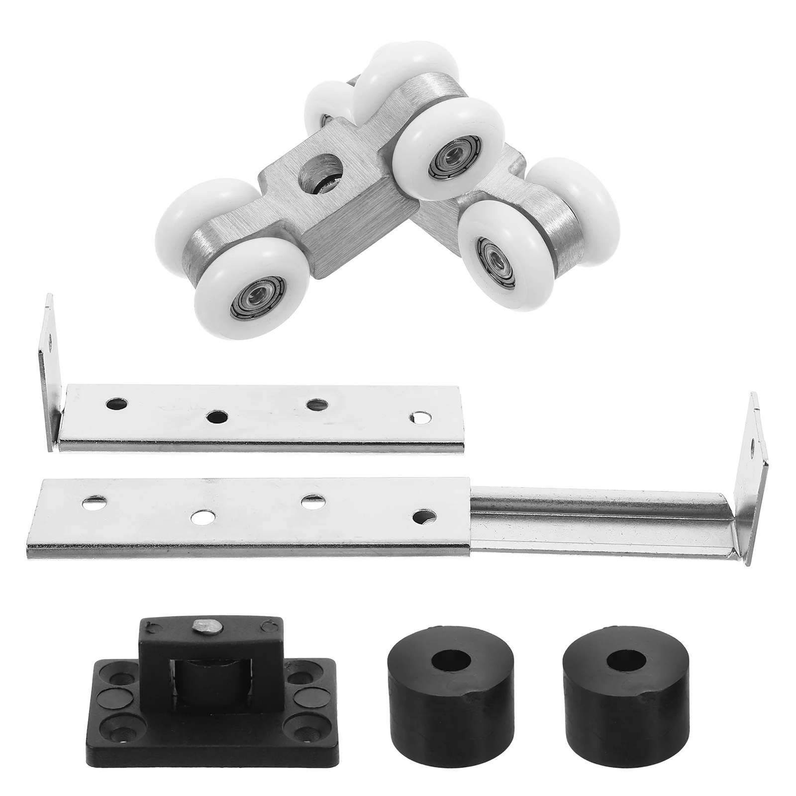 Pocket Door Rollers Ball Bearing Hangers Pulley Track Scroll Wheel Rolling Furniture