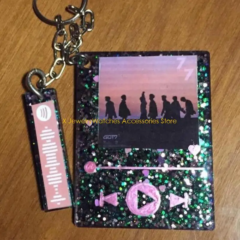 

31KD DIY полимерная глина ремесла литая УФ-эпоксидная форма музыкальный плеер брелок силиконовая форма