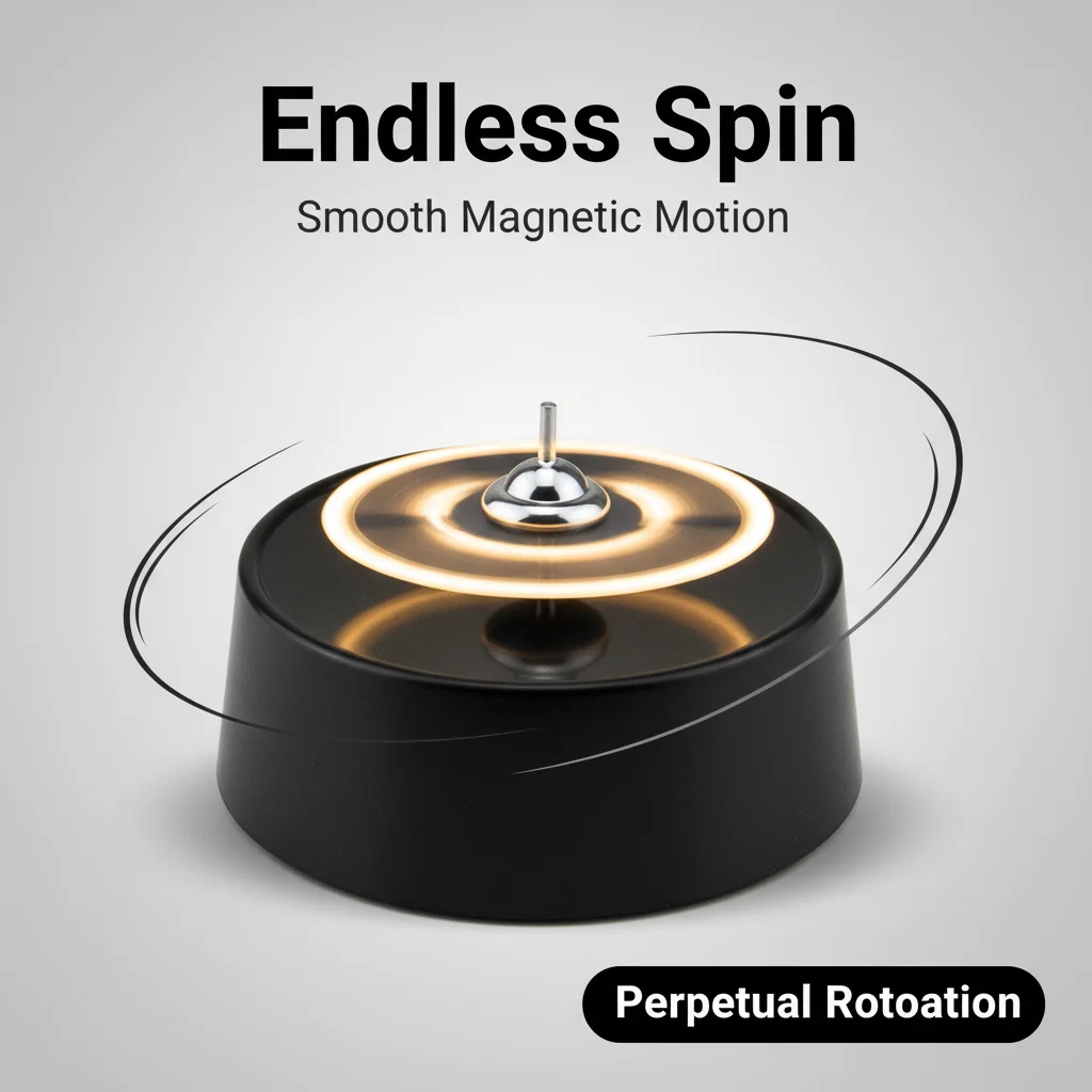 Inception Magnetic Self Spinning Top Auto Rotating Gyro STEM Physics Educational Toy Desk Decor Wiccan Altar Creative Gift