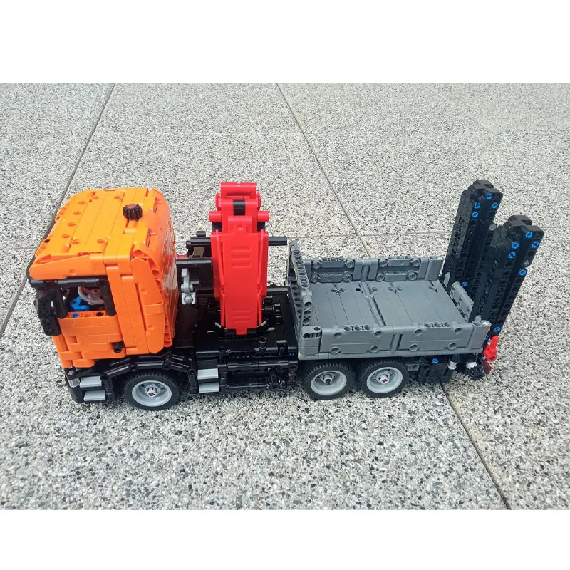 MOC-134985 الكلاسيكية الجديدة شاحنة رافعة البضائع بنة نموذج، 1401 قطعة، لعبة عيد ميلاد الإبداعية هدية للبنين والأطفال #3