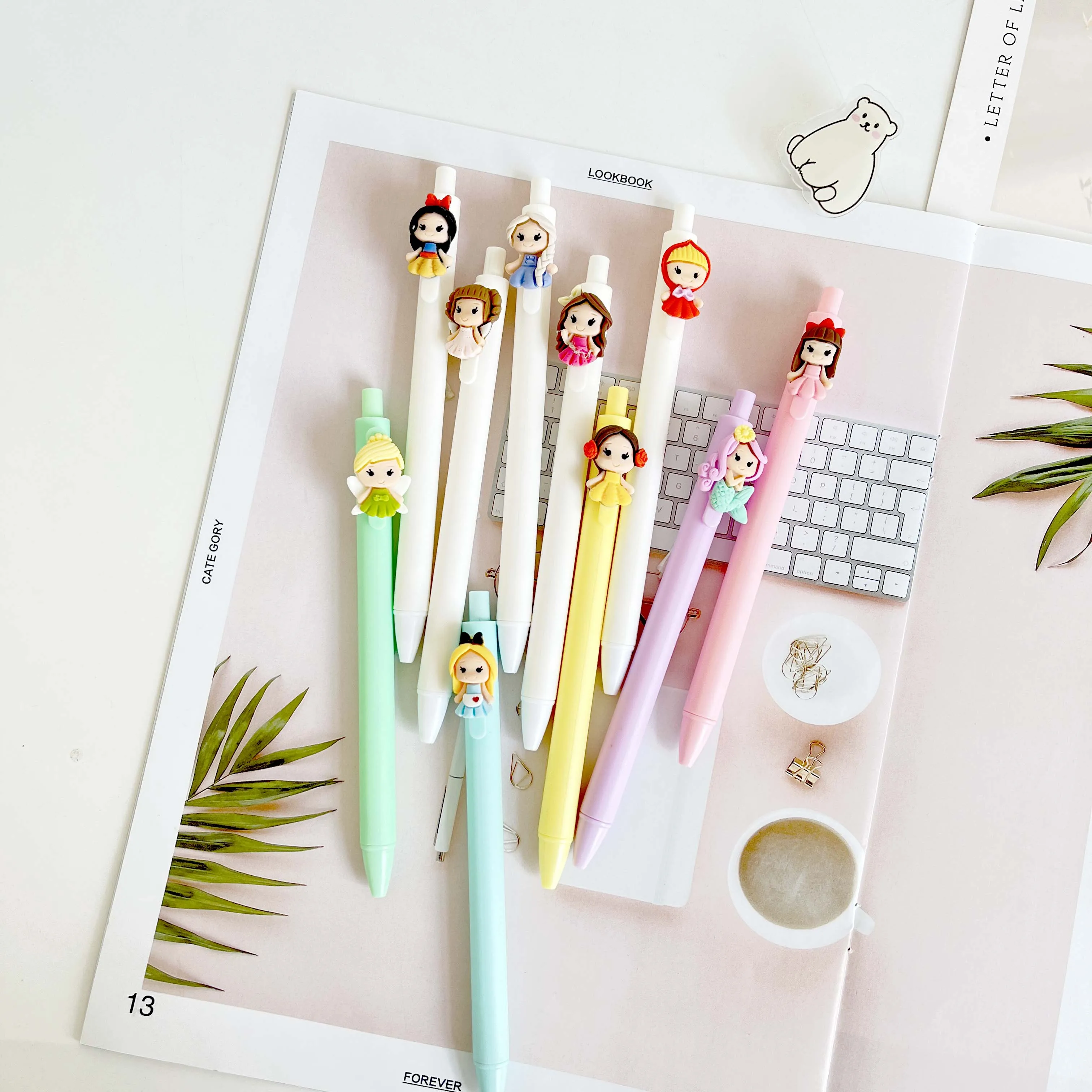 10pcs stationery cute the princess pens stationary pens back to school korean stationery cute things pens kawaii cute pen