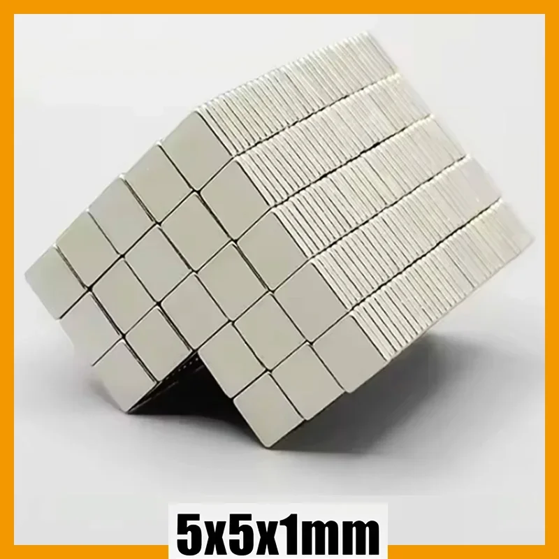 5x5x1 20/50/100/200/500/1000pcs N35 Strong Square Small Magnet Rare Earth Magnet 5*5*1 5x5x2 Neodymium Magnets Craft Diy Fridge