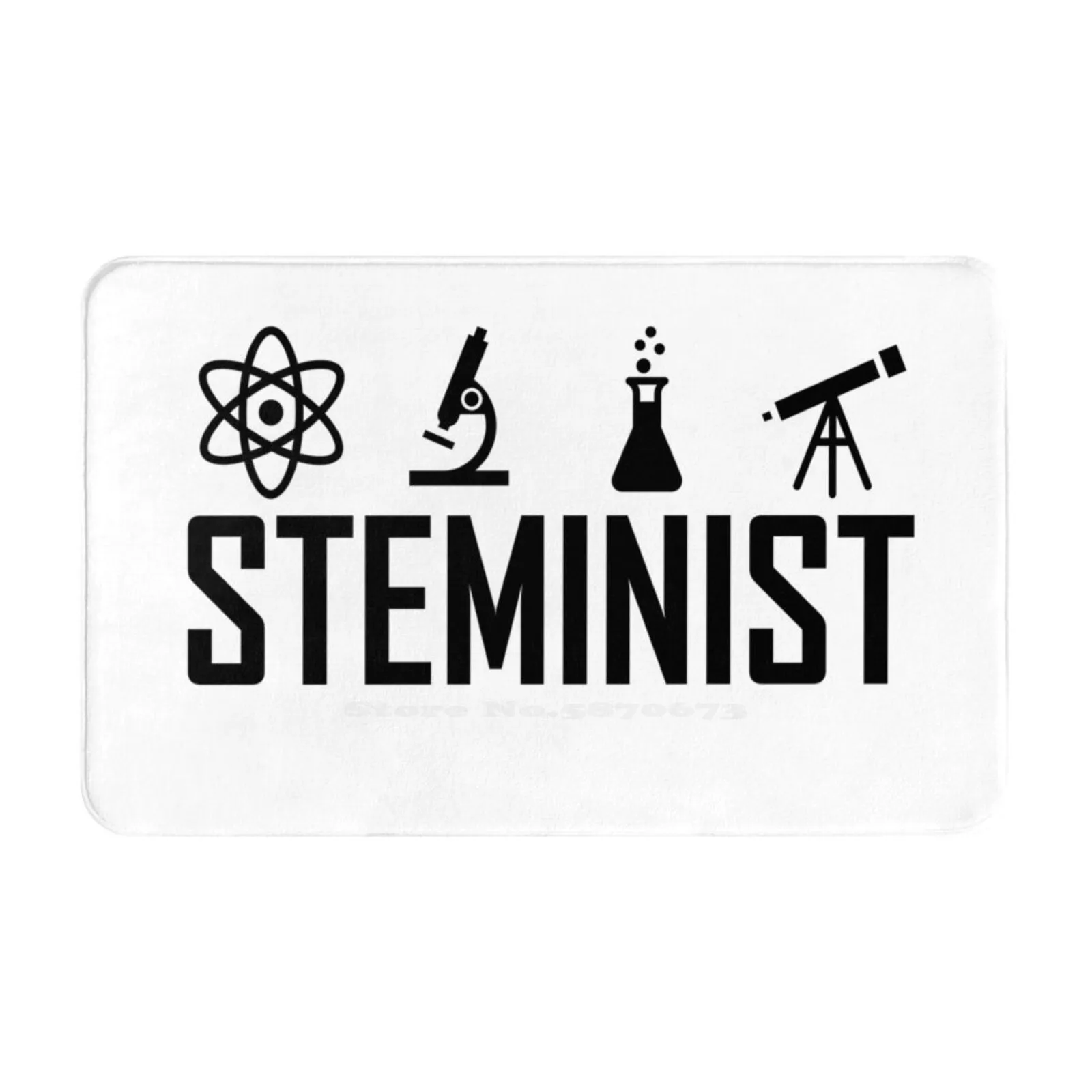 Steminist ( Funny Science Joke ) Door Mat Foot Pad Home Rug Science Is Not An Alternative Fact Scientist Climate Change Physics