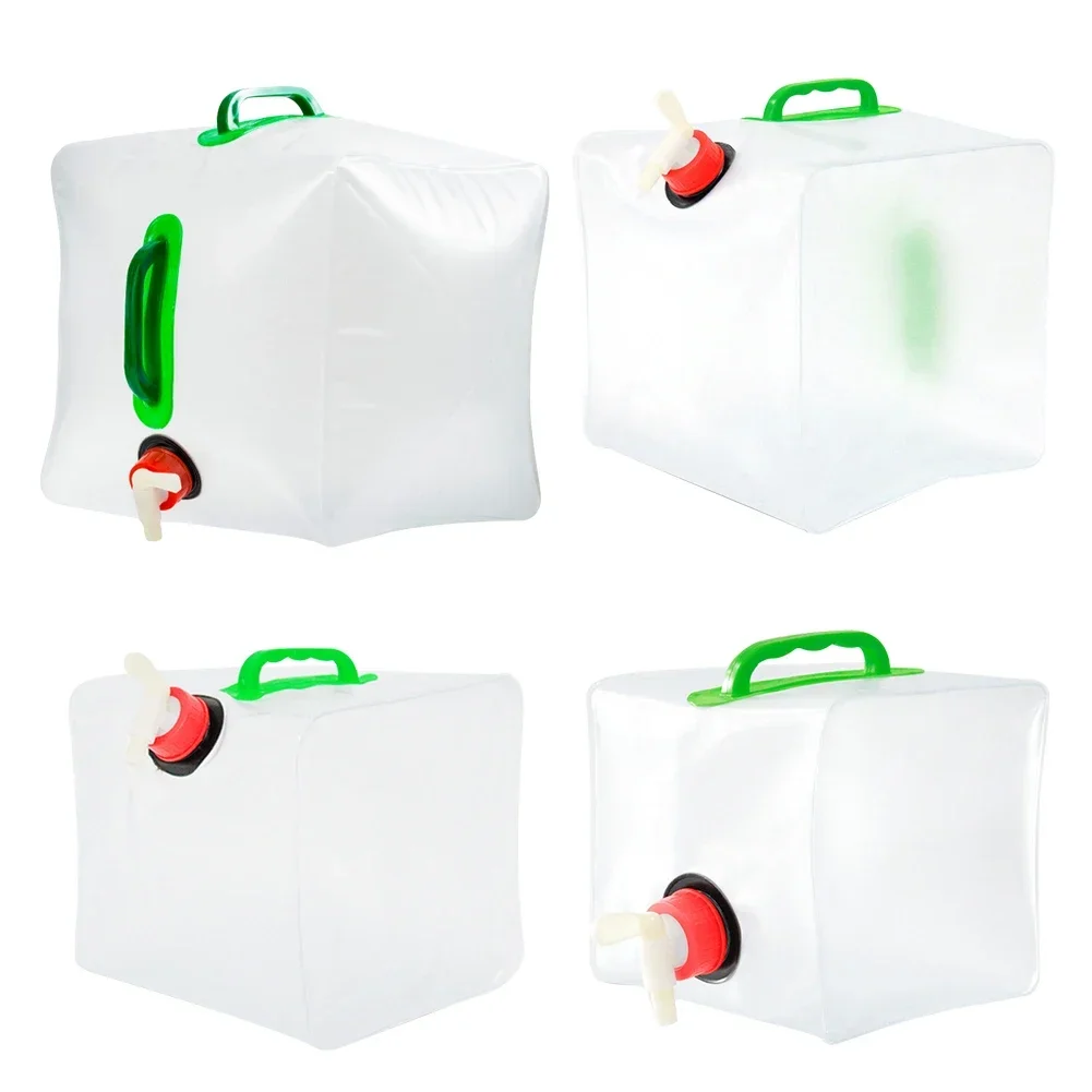 5L/10L/15L/20L Folding Water Bag Portable Water Container Kettle Large Capacity No Leakage for Camping Cooking Picnic