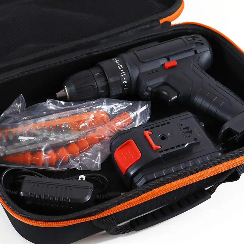 Electric Drill Carry Case Oxford Cloth Tool Box With Handle Large Capacity Lightweight Travel Organizing Supplies accessory