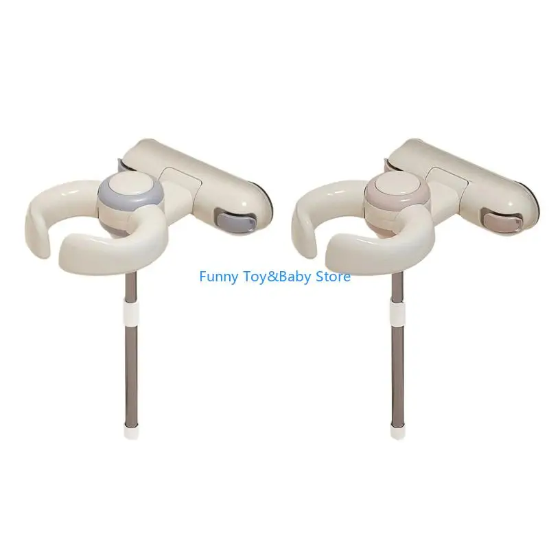 

Baby Standing Bath Assistant Wall Mounted Adjustable without Drilling Required C90B