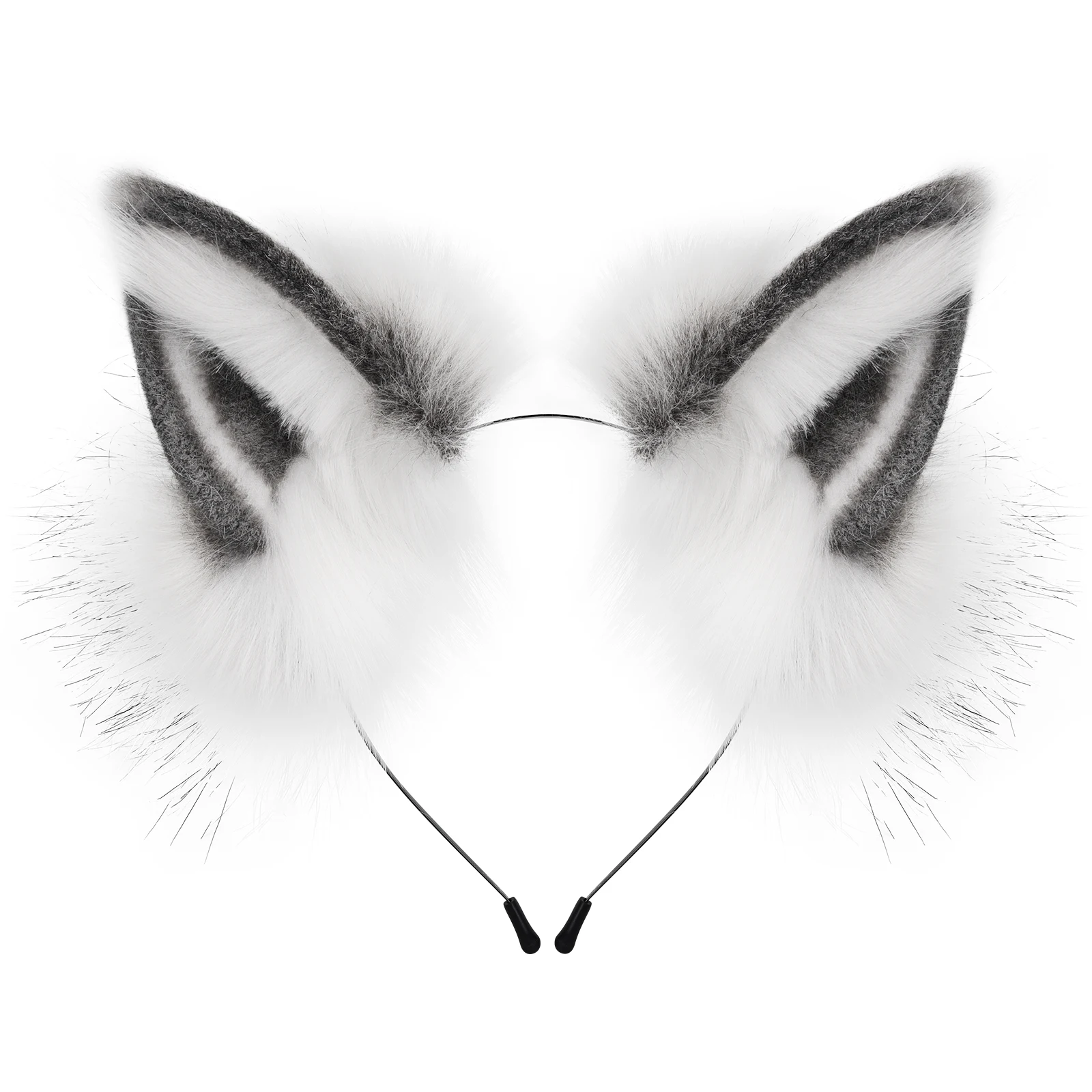 Tier Kunstpelz Fuchs Wolf Ohr Stirnband Pelzige handgemachte Haarband Kopfbedeckung Kostüm Cosplay Zubehör