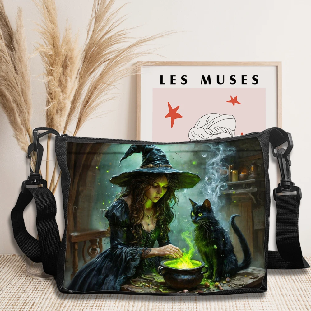 Witchcraft-Themed Handbag Shoulder Bag Fans of Magic Crossbody Bag Casual Handbags Messenger Bag Christmas Halloween Gift