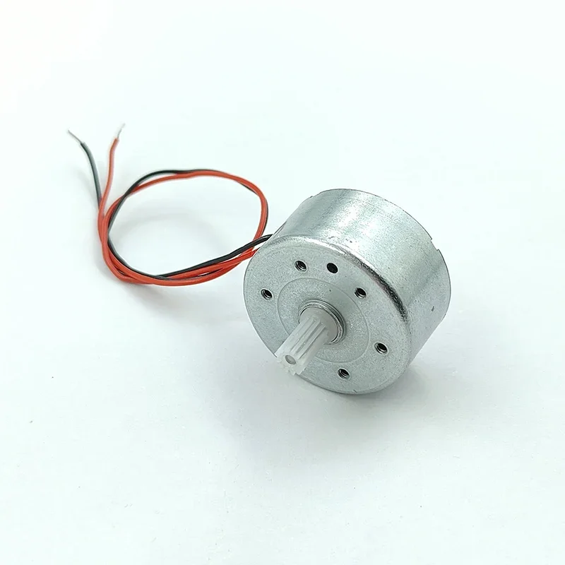 RF-300C Micro 300 moteur DC 3V 6V 9V 12V 7200 tr/min Mini muet 24mm moteur à broche ronde 2mm arbre bricolage énergie solaire passe-temps jouet modèle de ventilateur
