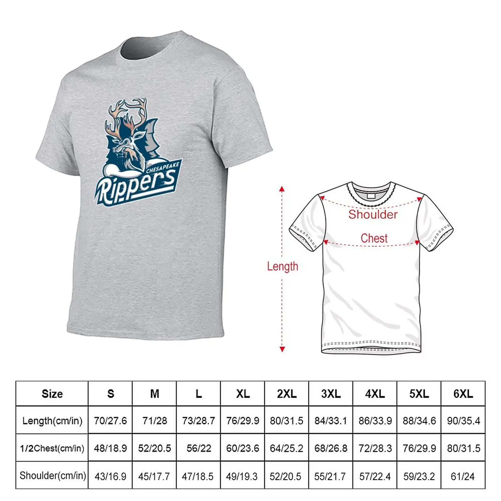 New Chesapeake Rippers T-Shirt quick drying shirt new edition t shirt mens graphic t-shirts funny