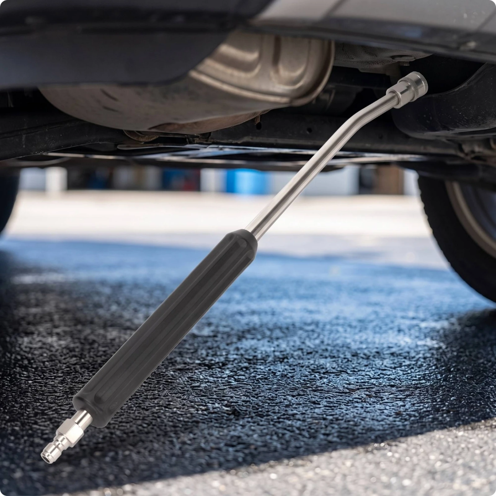 Pressure Washer Wand with Quick Connect Stainless Extension Wand Non Slip Grip Sleeve Profesional High-pressure Cleaning for Car
