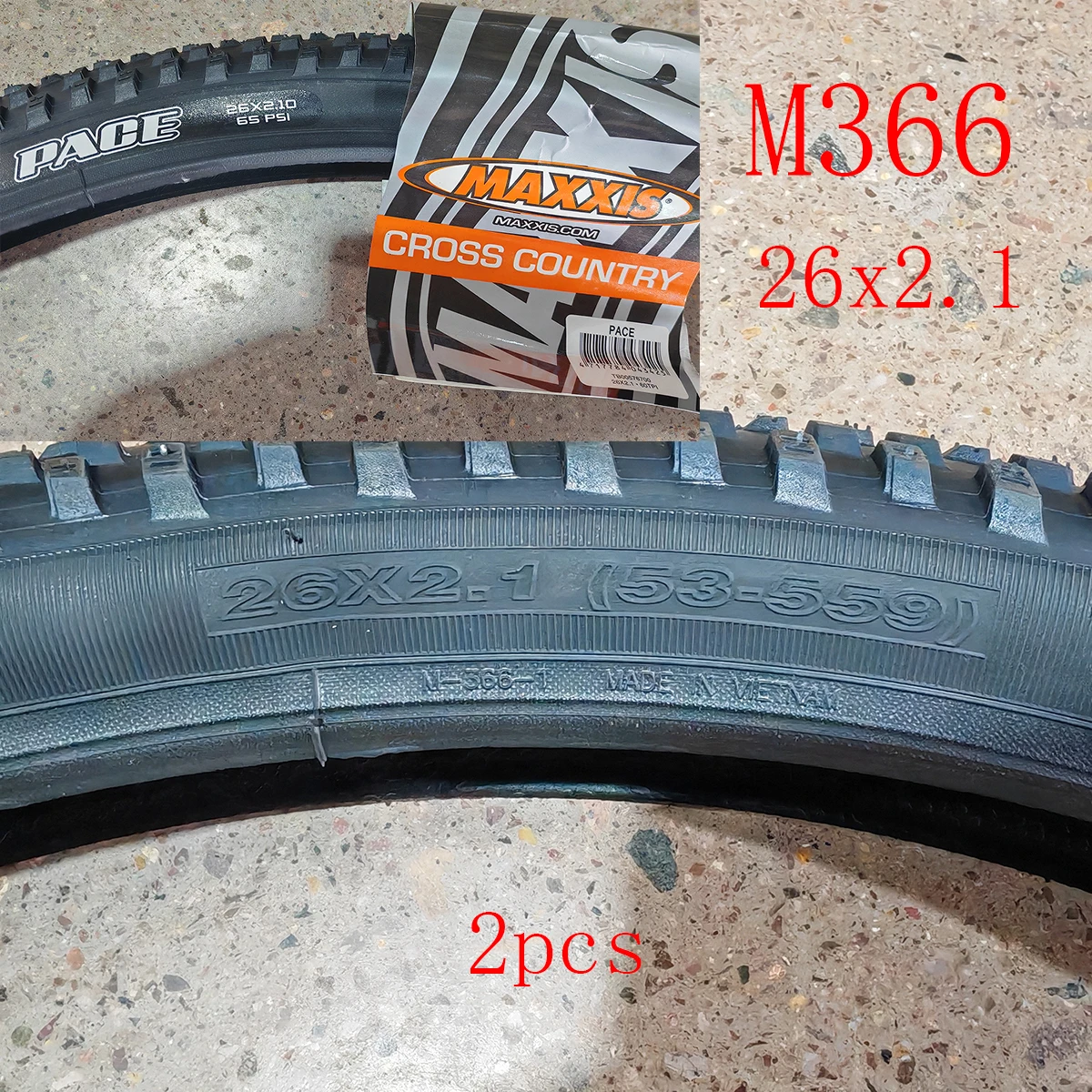 2pcs MAXXIS 26 Bicycle Tire M366 M333 26*2.1 27.5*1.95 MTB