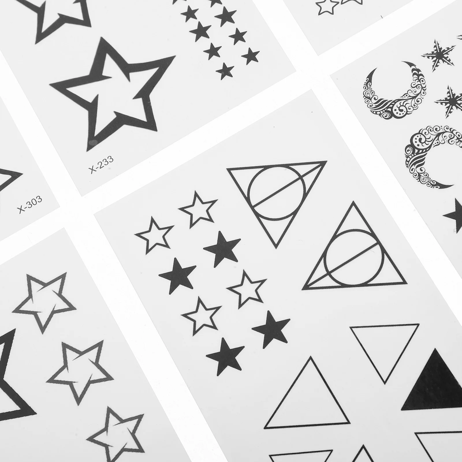 

8 Sheets Tattoo Sticker Set Temporary Fresh Realistic Body Tattoos Decal Lightweight Portable Party Favors Women Tattoos