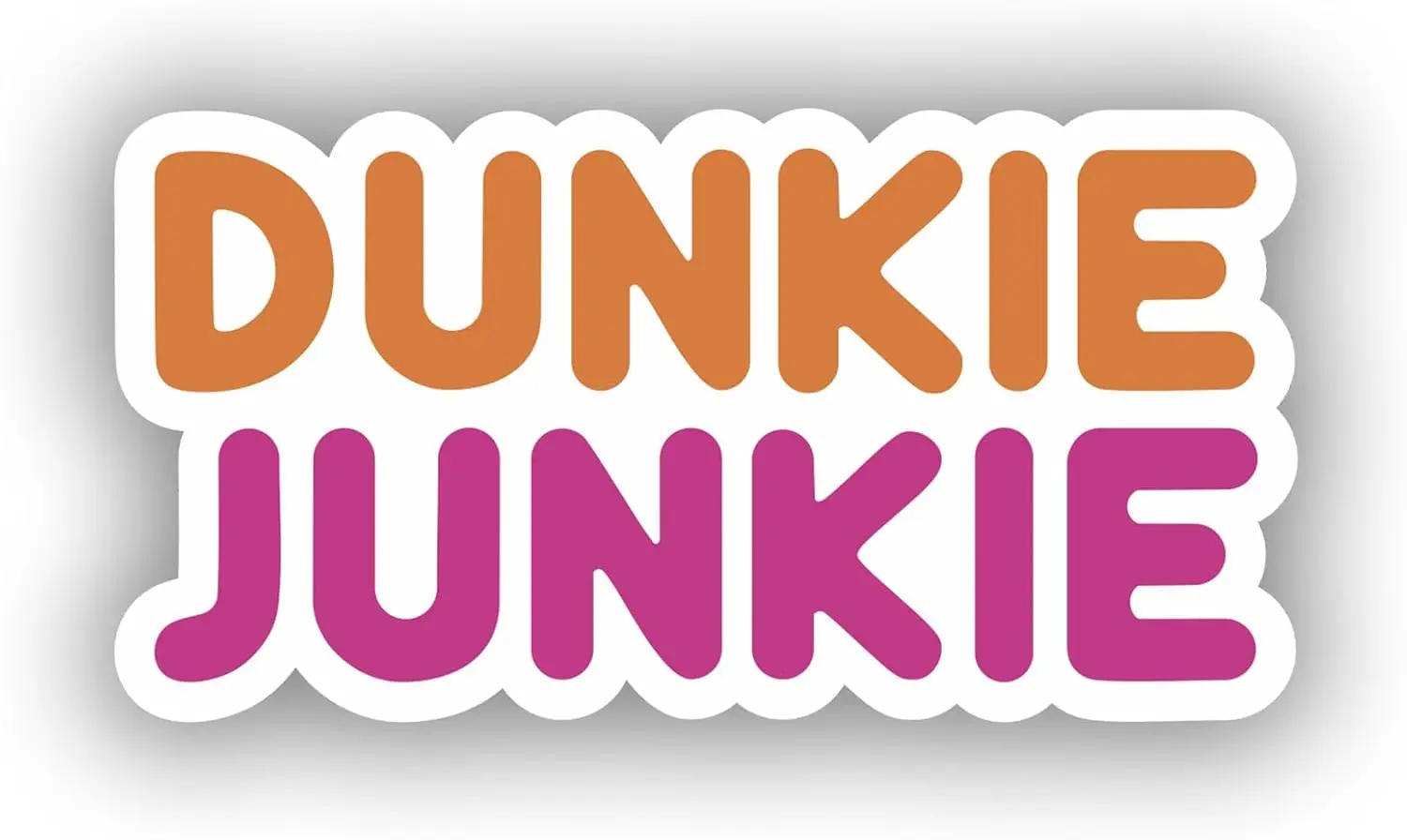 

1 шт. наклейка Dunkie Junkie наклейка для автомобиля, грузовика, бампера, ноутбука, виниловая оконная стена