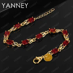 Charm Zircon 925 Sterling Silver 18K Gold 8 Inches Luxury Party Bracelet For Women Gift Wedding Fashion Jewelry