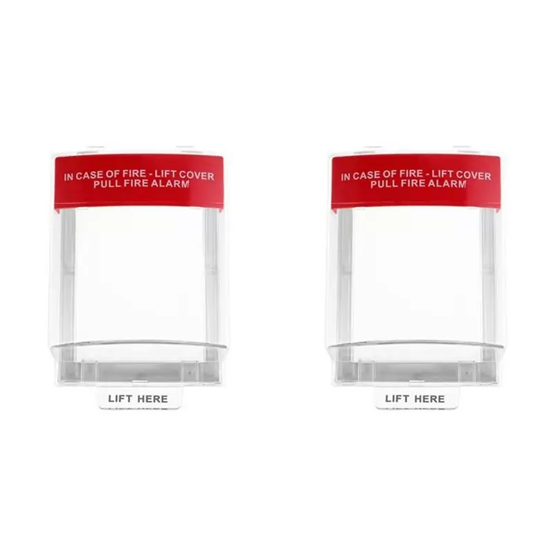 A97I-2 Set Fire Alarm Cover: Fire Alarm Pull Station Covers Manual Call Point Protective Guard For Fireproof Switch Guard