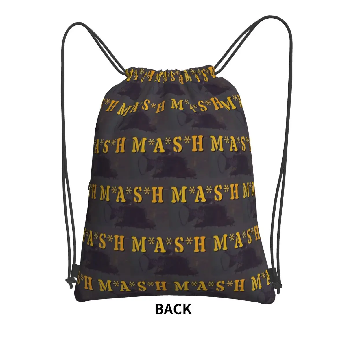 Mash 4077 4077th Hawkeye Kinger Alan Alda War Backpacks Multi-function Drawstring Bags Sports Bag Book Bags for Travel Students