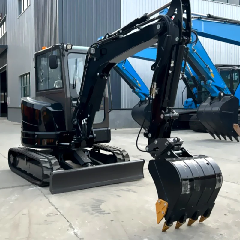 Customized Mini Excavator 3.5t Euro5 Engine Crawler Digger Farm Hydraulic EPA Excavator