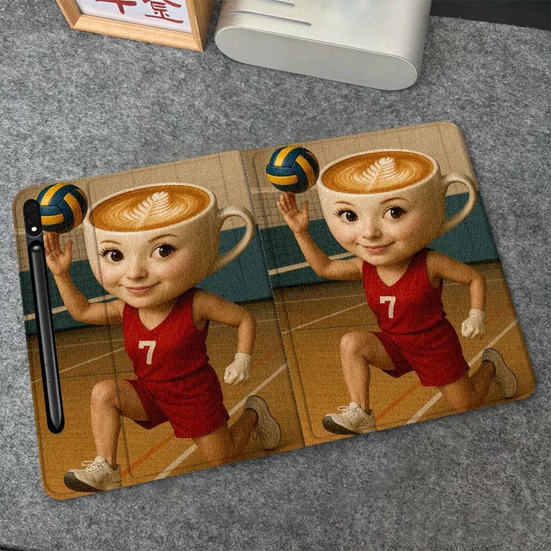 

Capybara Balerina Tung Sahur Gift For Samsung Galaxy Tab S10 S9 S8 S7 FE Lite Soft Flexible Support Tablet Case