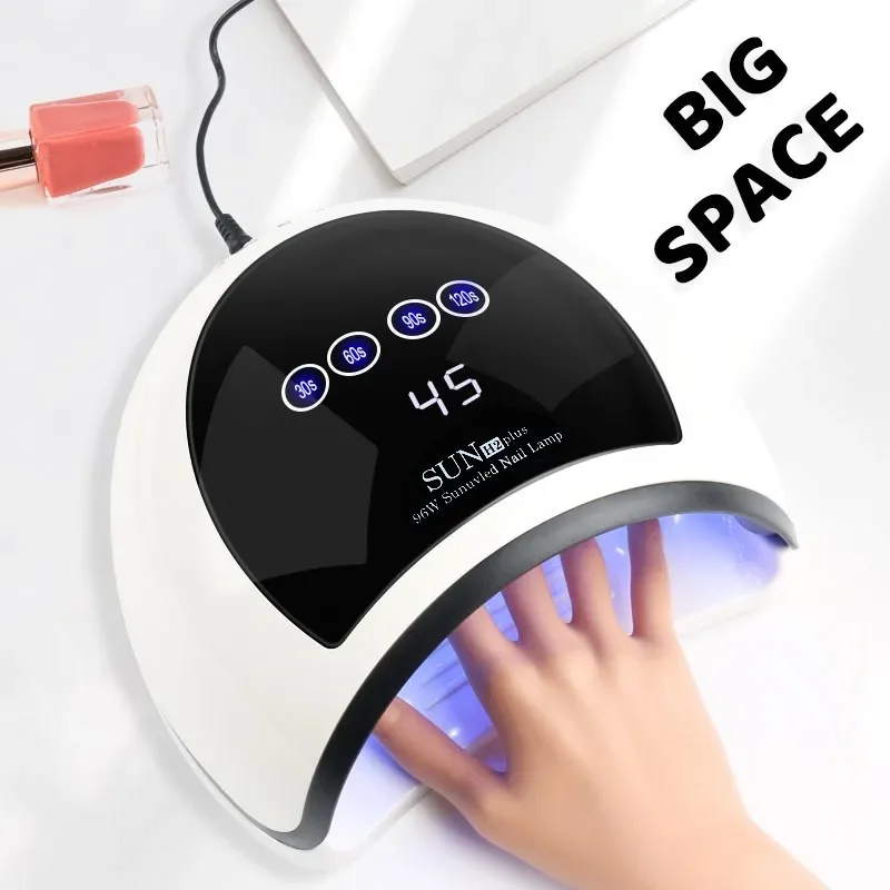 Gel UV LED Nail Lamp Professional Fast Curing UV LED Nail Dryer for Gel Polish 39 Light Beads Nail Dryer with 4 Timer Settings