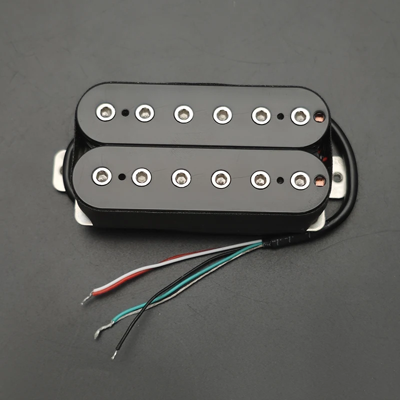Vintage Alnico 5 Humbucker Pickup Double Coil Electric Guitar Bridge Pickup Black Guitar Parts Warm Sound Ivory/Black view 5