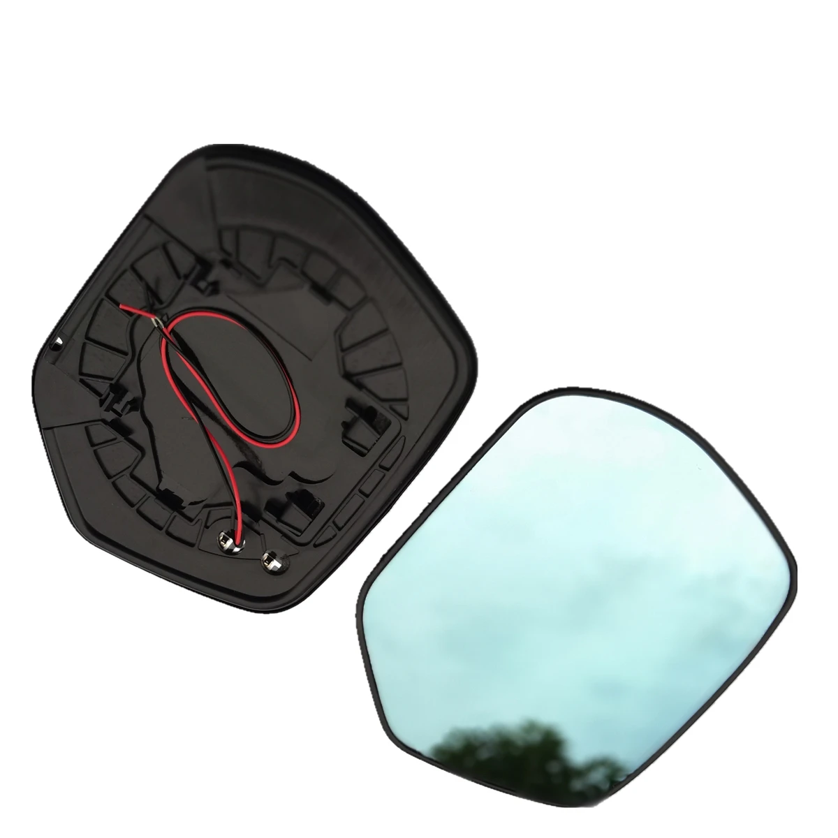 

2pcs Blue Mirror Glass Heated Angle Wide Glare Proof LED Turn Signal Lamp for Honda CRV CR-V 2006 2007 2008 2009 2010 2011-2018