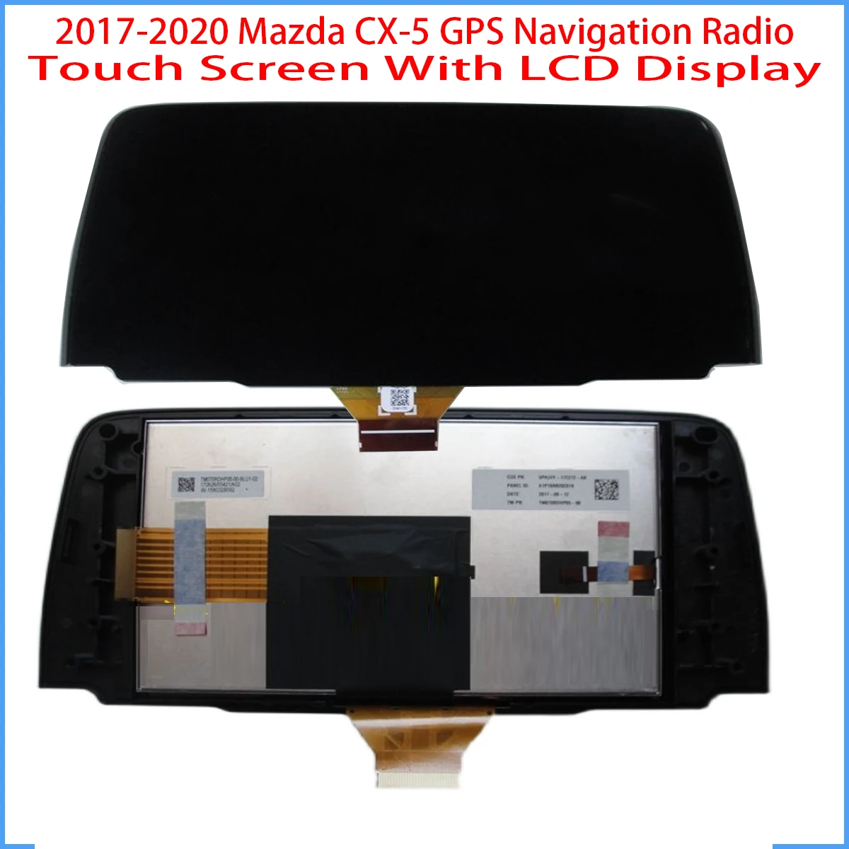 7'' LCD DISPLAY TM070RDHP05 For Mazda CX-5 2017-2021 GPS Navigation Radio Touch Screen Digitizer Touch panel