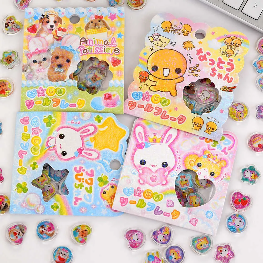 

Kawaii мультфильм Mr. Natto животное 3D хрустальные наклейки креативная периферийная чашка украшение для рабочего стола студенческая награда игрушка наклейка подарок