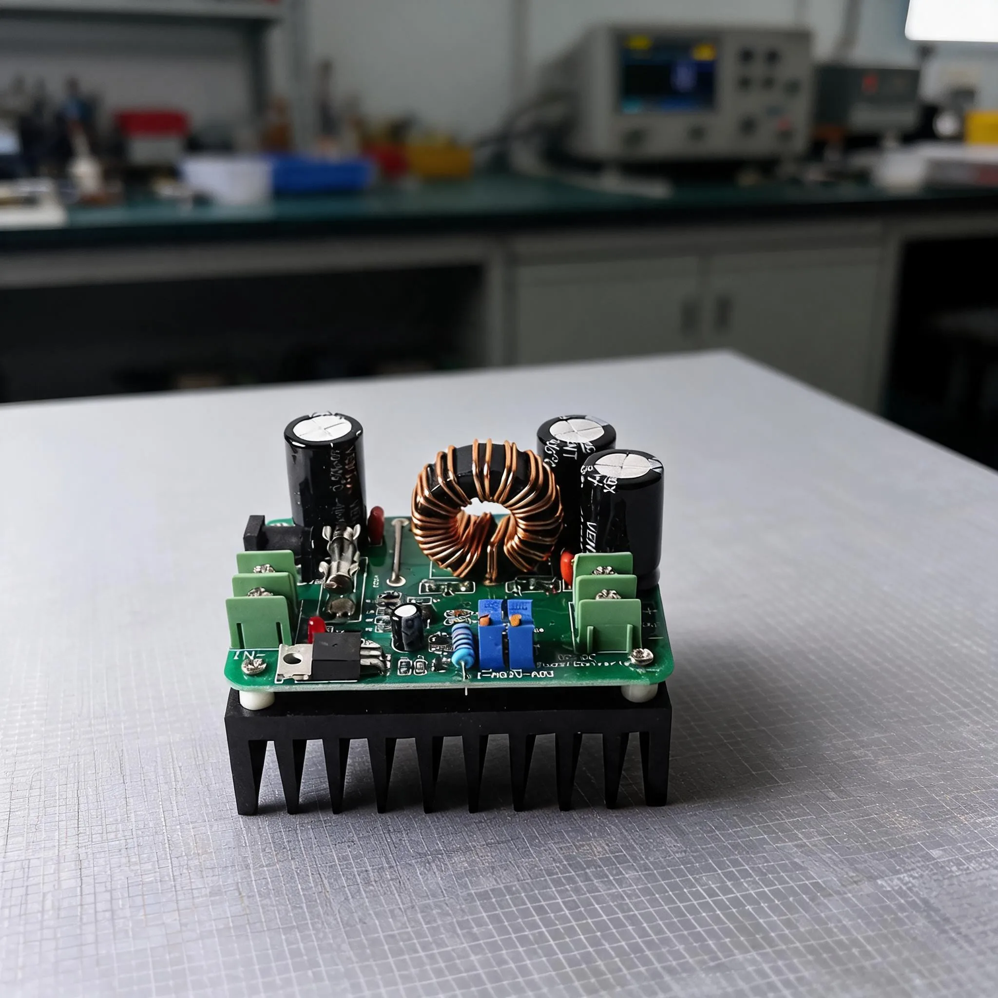 600W DC-DC Boost Power-Module With An Onboard Power Switch And Indicator Light Suitable For Solar-powered Laptop Power Supplies