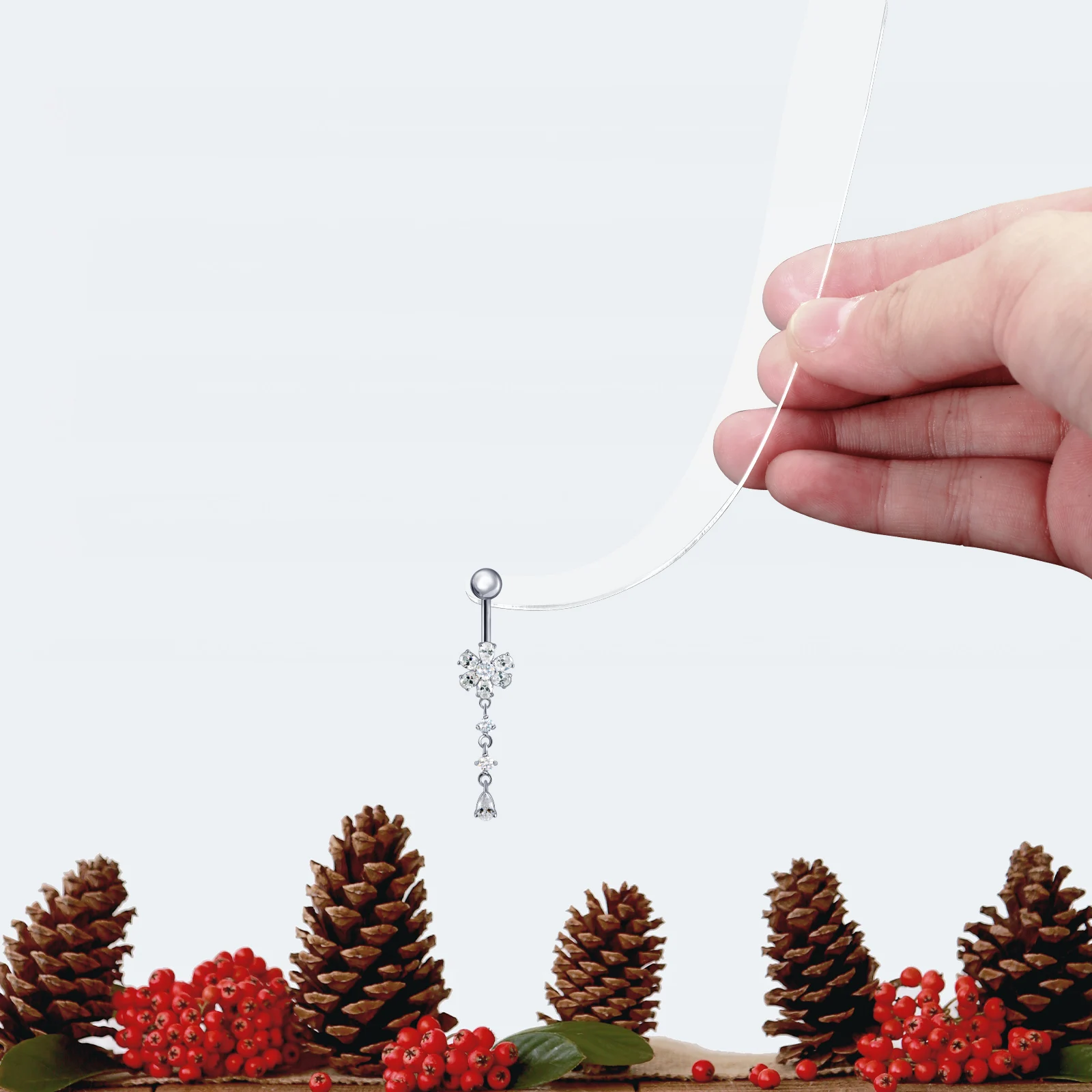 

5Pcs Acrylic Earring Display Sticks Transparent Design for Unobstructed Viewing Suitable for Commercial Use Earring Rack