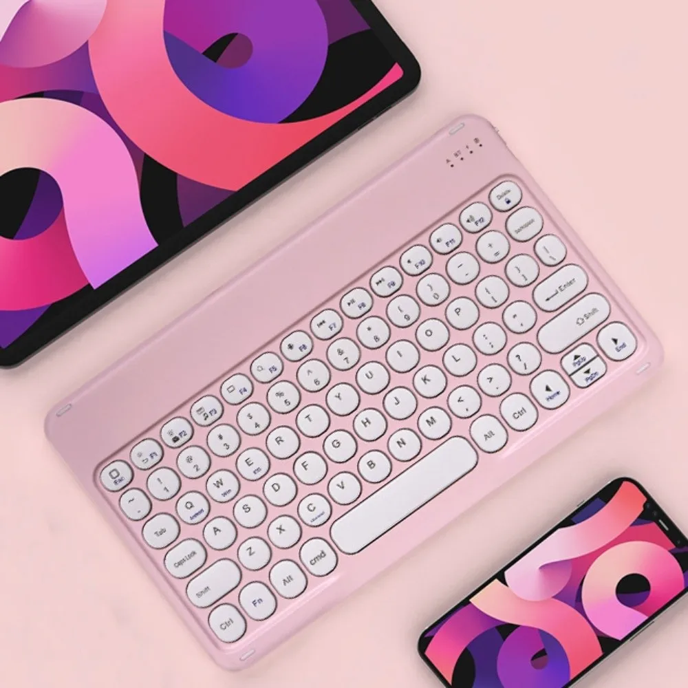 

Mini Keypad 10 Inch Bluetooth Keyboard Mini Rechargeable Wireless Keyboard Lightweight Slim Design Portable Keyboard Laptop